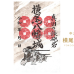 横尾八幡城】火縄銃タイプ｜吾妻郡中之条町｜御城印｜セット販売 – 鶴翼の陣